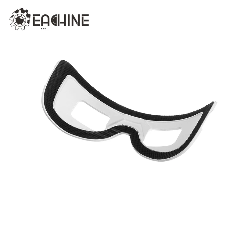 Placa frontal Eachine EV100, Blanco, Negro, con cierre de gancho y bucle, cinta adhesiva mágica, gafas FPV, accesorios, pieza de repuesto ► Foto 1/6