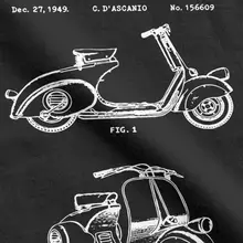 Unique Retro Motorbike T-Shirt