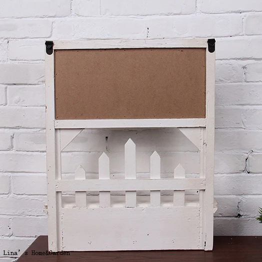 shabby chic handmade crafted decor wooden blackboard shelf (5)