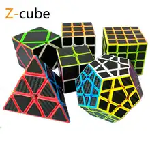 ZCUBE 7 видов, наклейка из углеродного волокна, скоростные Волшебные кубики, игрушка-головоломка для детей, детская Подарочная игрушка, Инструкция для взрослых
