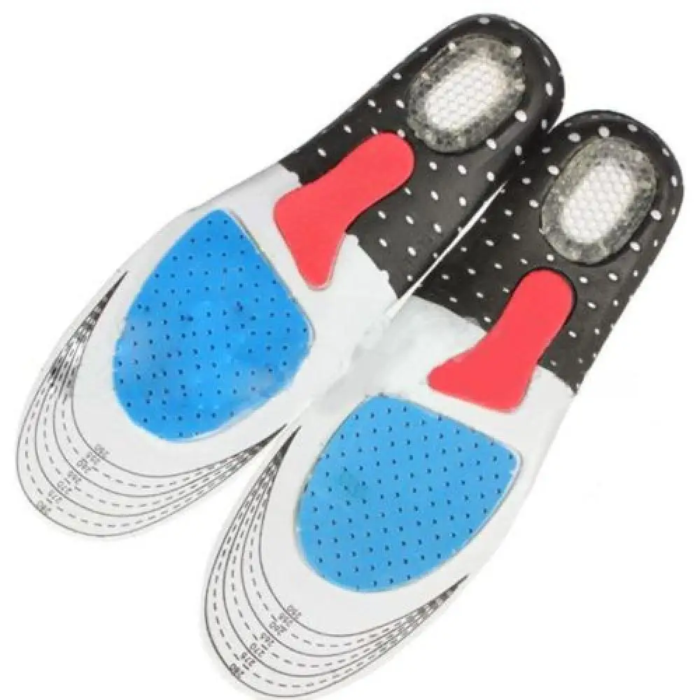 1 Pair Unisex Orthotic Arch Support Sport Shoe Pad Sport Running Gel Insoles Insert Cushion for 1