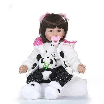 

Nicery 23-24inch 58-60cm Bebe Reborn Doll Soft Silicone Boy Girl Toy Reborn Baby Doll Gift for Children White Coat Baby Doll