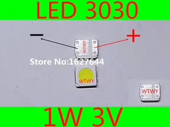 

500pcs Lextar LED 3030 LED Backlight TV High Power 1W 3V LED Backlight Cool white For LED LCD TV Backlight Application
