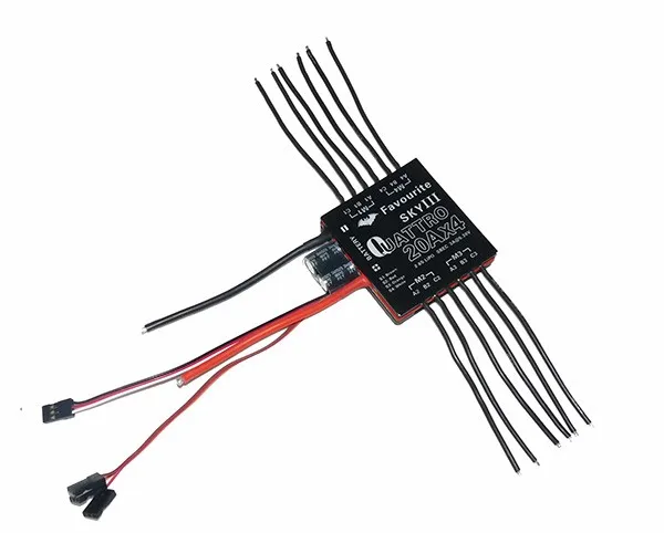 FVT SKY Esc 4-в-1 4 в 1 6A 12A 20A 30A Quattro 20A 4 UBEC 4 в 1 бесщеточный ESC для FPV Racer камеры RC Drone