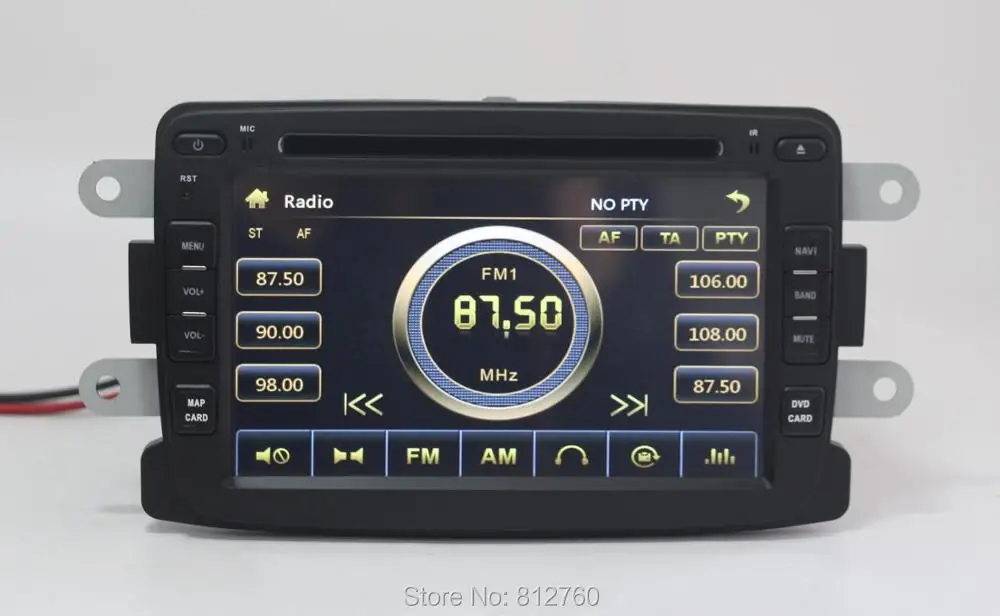 Clearance 2 din 7" Car DVD Player for Renault Duster Sandero Logan with GPS Navigation Radio Stereo TV Bluetooth Audio Video Gift map 1