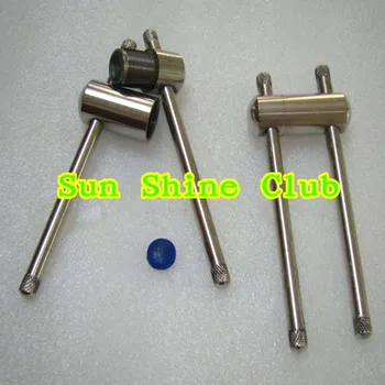 

xmlivet 2pcs/lot 9/10/11mm Metal snooker pool cue tips press shap tool/depressers repair/tip depressing tools - round