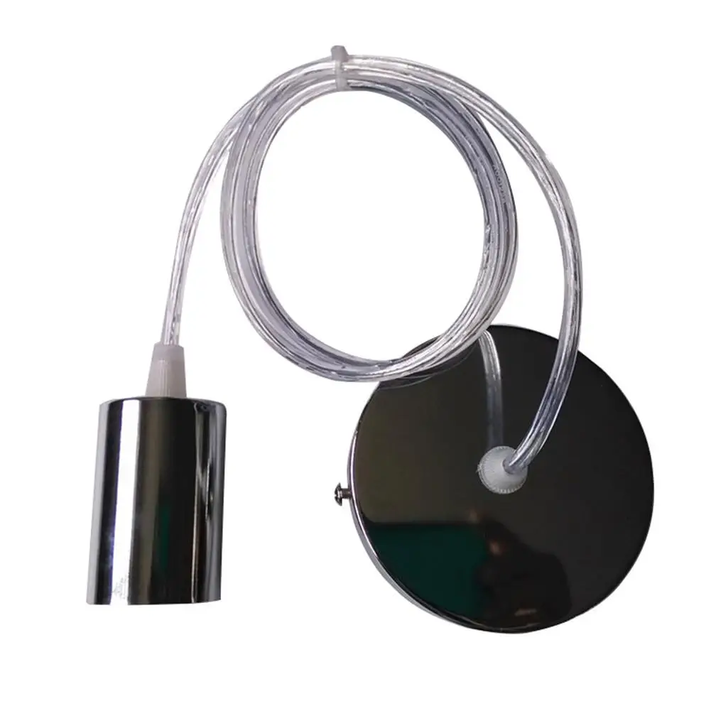 LAIDEYI E27 винт Потолочный подвесной светильник держатель люстры цоколь подвесной светильник с 1 м провода - Цвет: As Show
