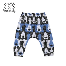 Для новорожденных на осень для маленьких мальчиков длинные штаны для От 0 до 3 лет Детские Дети милый медведь штаны-шаровары леггинсы трусики брюки одежда