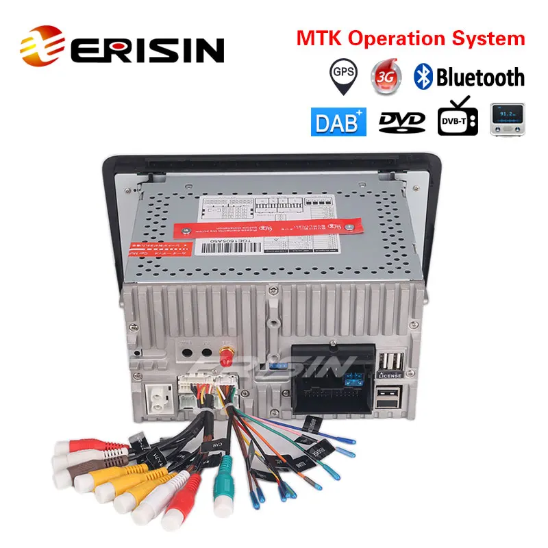 Erisin ES7147A Wince 6 0 2 Din 7 дюймовый автомобильный DVD плеер MTK GPS Sat Nav 3G DAB + Bluetooth система для
