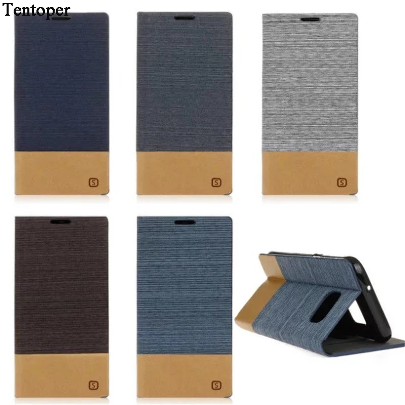 

S6/ S6 Edge Cover Luxury Wallet Cloth Leather Case for Samsung Galaxy S6 Edge/ S5 Coque Flip Stand Design with Card Slot Holster