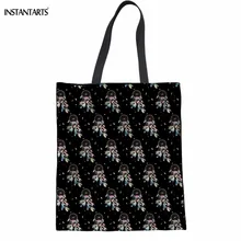 INSTANTARTS 3D печать индийский Ловец снов женские сумки для покупок повседневные Большие женские хлопковые Эко сумки складные многоразовый тотализатор сумка