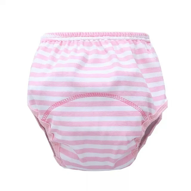Calças de Treinamento do Bebê Dipers Mistura Fralda Reutilizável Fraldas Lavável Algodão Aprendizagem Calças 13-16kg 4 Pçs Cor 7 Mamãe e Bebê