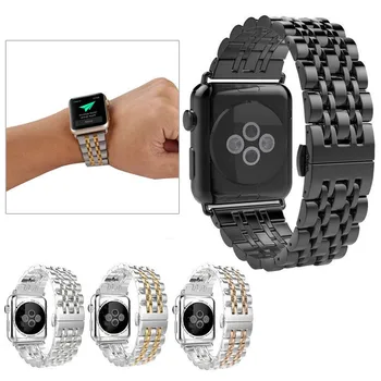 

Watchband For Apple Watch Band 38mm 42mm Stainless Steel Business Replacement Strap Bracelet For iWatch Series 1 2