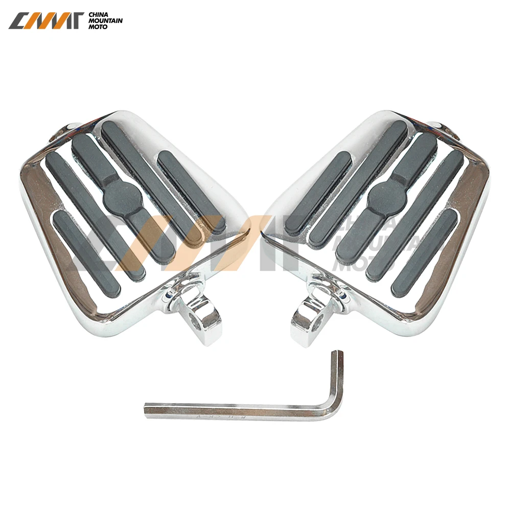 chrome Black Male Mount Footboards Foot Boards Pegs case for Harley