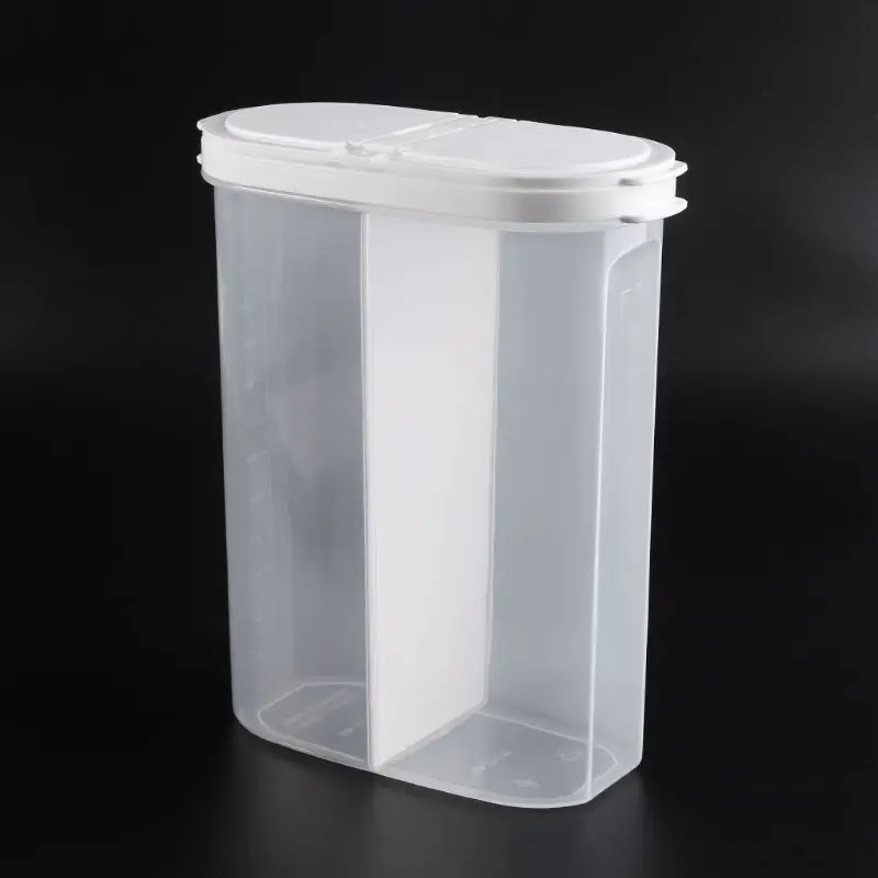 2.6L Plastic Kitchen Food Cereal Grain Bean Rice Snack Storage Container Box Case Dispenser