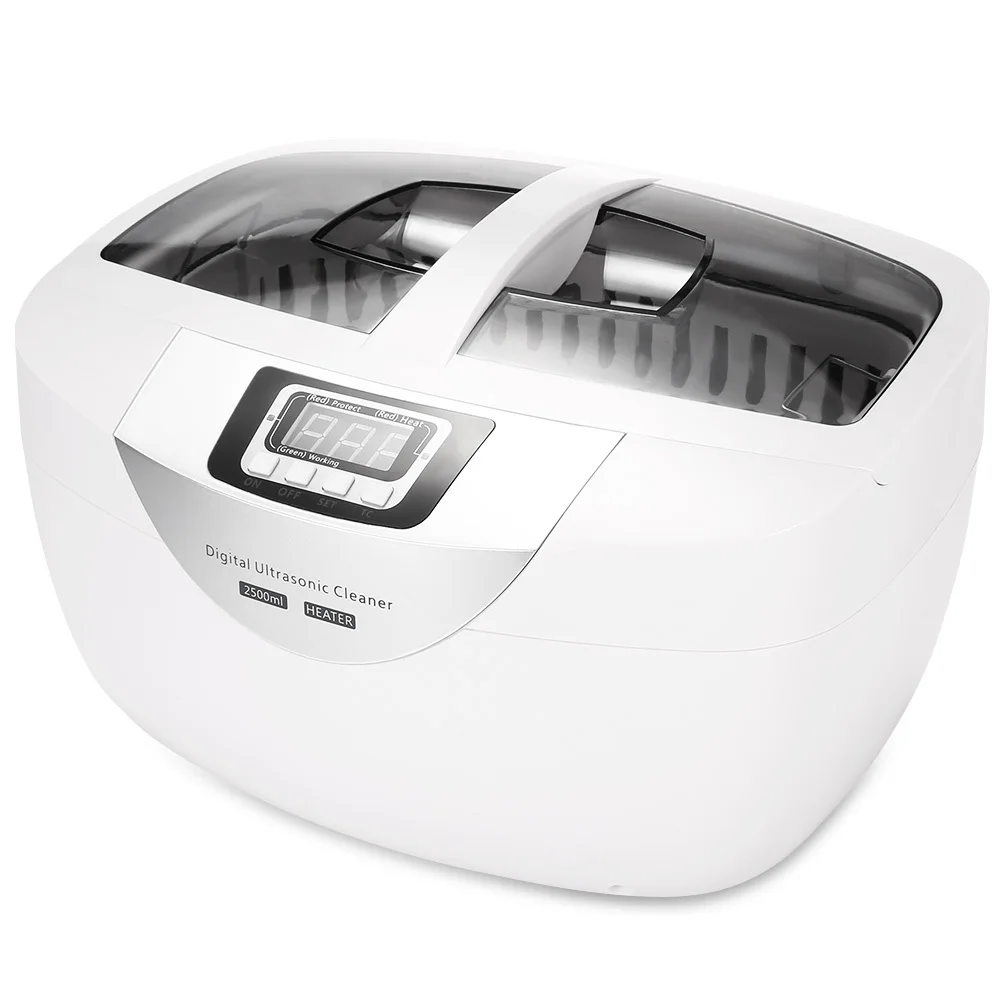 

Digital Ultrasonic Cleaner 2.5L Baskets Jewelry Watches Dental LED display Heating Ultrasound Ultrasonic Vegetable Cleaner Bath