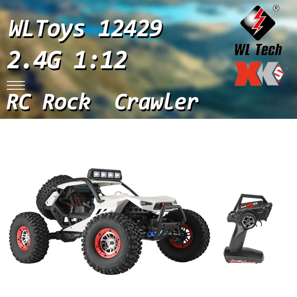 

WLToys 12429 2.4Ghz 1:12 40km/h High Speed RC Car Rock Off-Road Racing Vehicle Radio Remote Control Buggy RC Crawler Truck Toy
