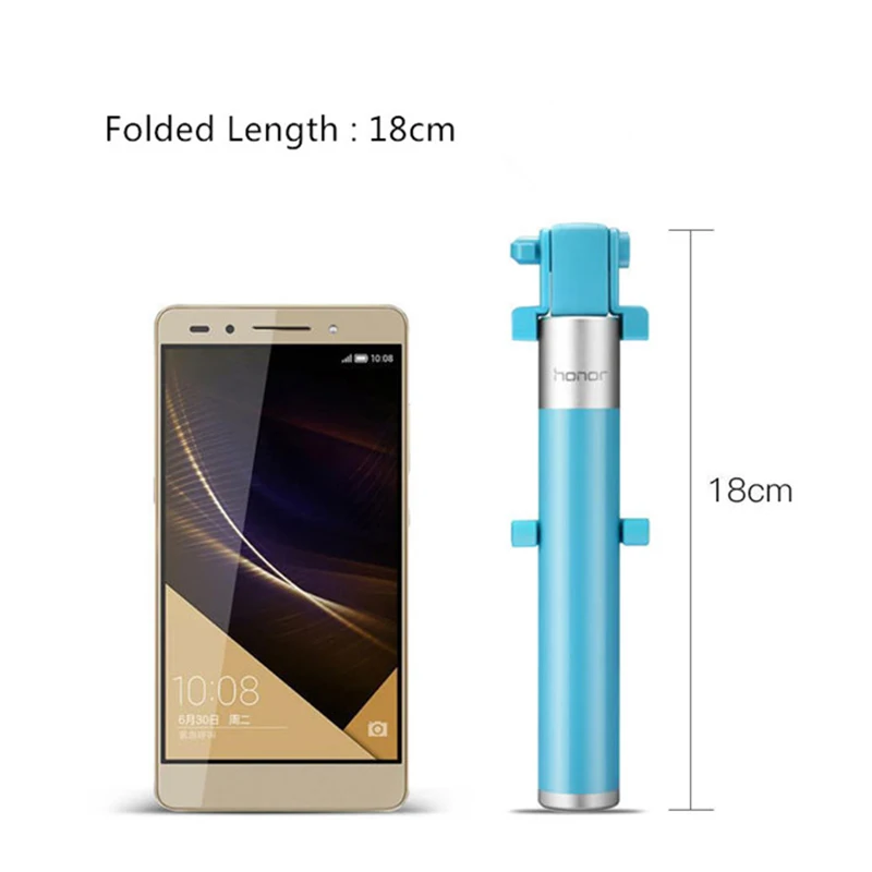 Селфи палка Huawei Honor AF11 монопод Проводная селфи Выдвижная ручная затвор для iPhone