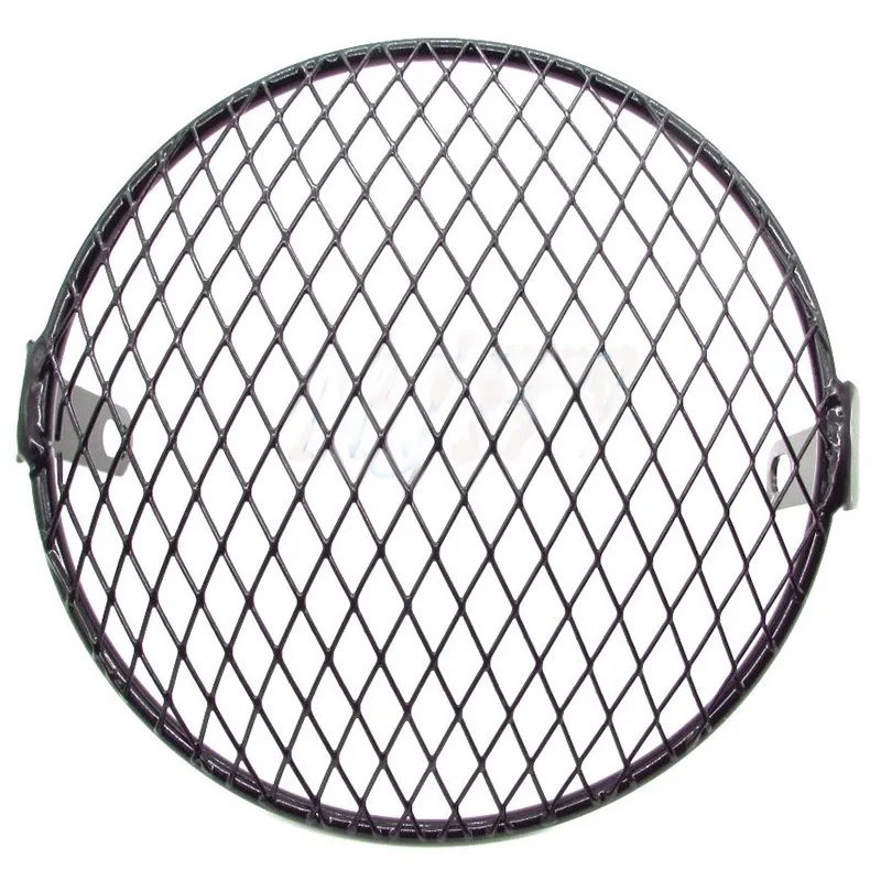 

1pcs 6.5" Metal Retro Motorcycle Headlight Lamp Mesh Grille Cover Mask For Harley Honda Cafe Racer Motor Parts