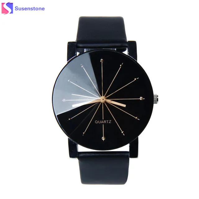 Men Women Watches Lovers'Luxury Brand Leather Analog Quartz Watch Glass Dial Clo Men Women Watches Lovers'Luxury Brand Leather Analog Quartz Watch Glass Dial Clo