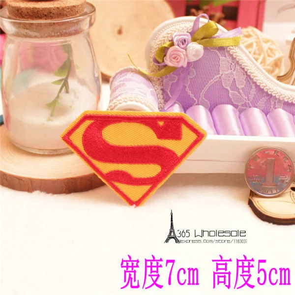 Superman Logo Iron on Cloth Patches 3pcs - 3