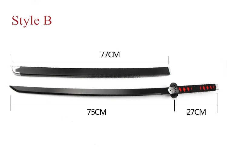 Чертеж катаны из дерева Anime Demon Slayer: Kimetsu No Yaiba Cosplay Props Tanjirou Kamado Wooden Sword 