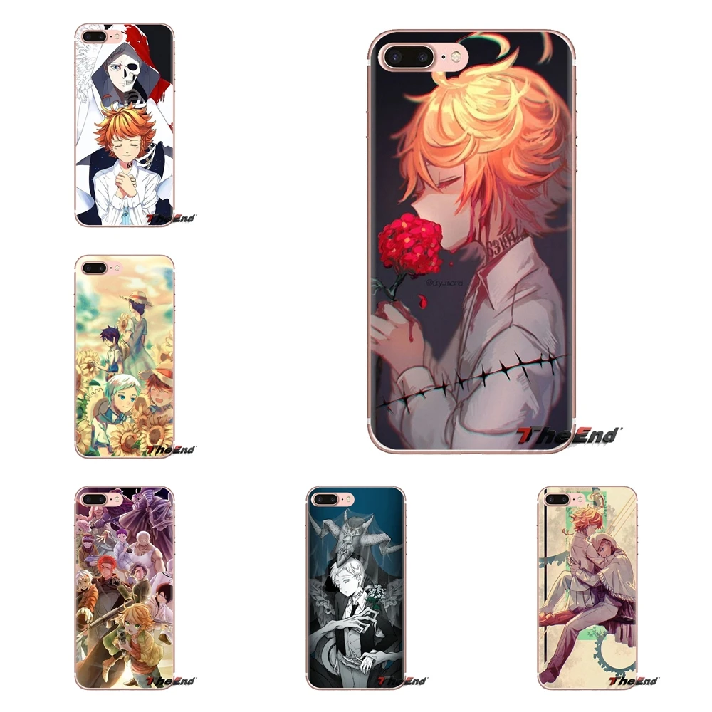 

For iPod Touch Apple iPhone 4 4S 5 5S SE 5C 6 6S 7 8 X XR XS Plus MAX Soft Transparent Cases Covers The Promised Neverland