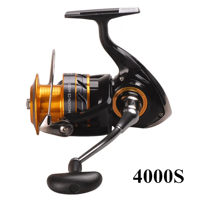 Спиннинговая катушка DAIWA MISSION CS 2000 S/2500 S/3000 S/4000 S/4BB/5,3: 1/2-6 кг спиннинговое колесо Carretilha De Pesca Saltwater Molinete - Цвет: 4000S