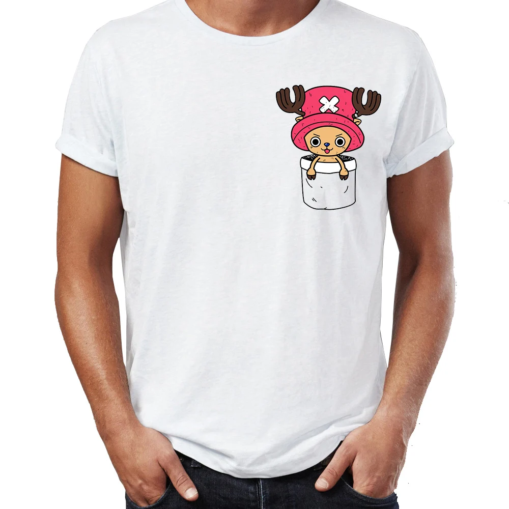

Men's T Shirt Chopper Super Cute Pocket Tee One Piece Anime Badass Tee