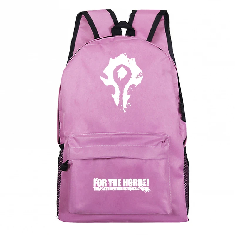Рюкзак World of Warcraft для студентов Орды, рюкзак Mochila с новым рисунком для мужчин и женщин, рюкзак для путешествий - Color: 2