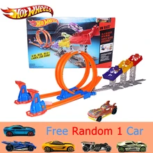 Mattel Hot Wheels автомобильный Игрушечный трек лимит прыжок классика фильм античный Hotwheels автомобили игрушка трек для детского подарка DJC05