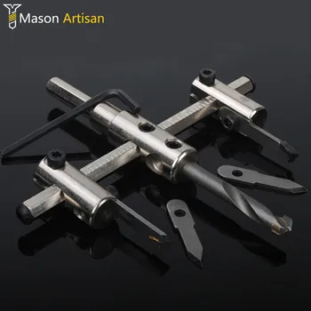 

30-120/200/300mm Aircraft Type Hole Cutter Woodworking Drill Adjustable Core Drill Bit Hole Saw Power Rotary Tool Accessories