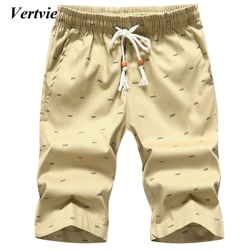 VERTVIE/Новинка года; Лидер продаж; пляжные шорты; быстросохнущие хлопковые шорты высокого качества; повседневные дизайнерские шорты с принтом; большие размеры 4XL
