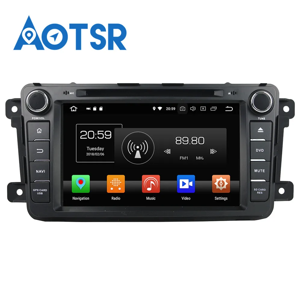 Sale Android 8.0 8 Core Car DVD Player GPS Navigation For Mazda CX-9 2012-2013 Multimedia HeadUnit stereo tape recorder 2 din radio 1
