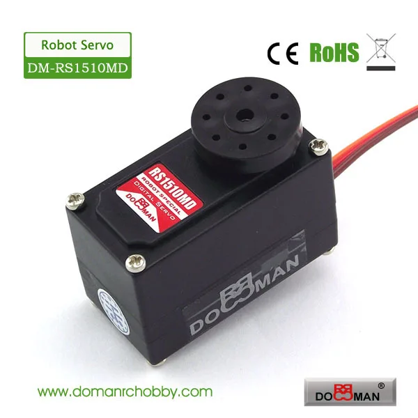 4 шт./лот DM RS1510MD Низкопрофильная металлическая Шестерня цифровой 15 кг rc робот