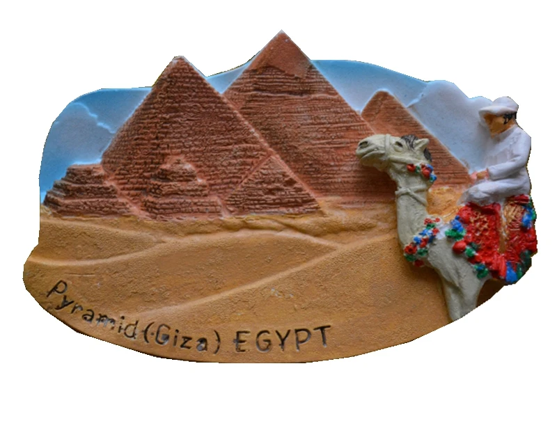 Egyptian Pyramids Hand Painted Aromatherapy 3D Fridge World