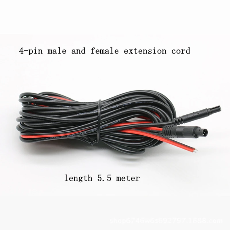 

Car drive recorder after the pull cable 4-core extension extension cable reversing video camera video cable