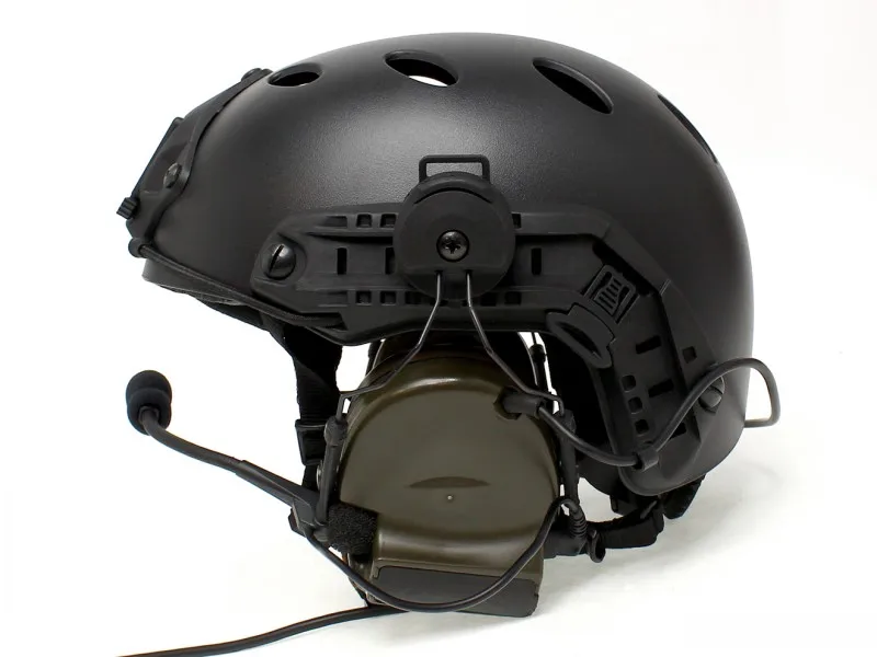 Fone de Ouvido Tático Militar Softair Comtac i ii Titular Capacete Rápido Trilho Adaptador Ztac Airsoft Acessórios Z147 z 8 Z tático militar softair comtac i ii