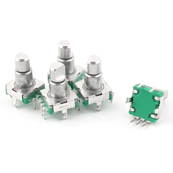 

uxcell 5pcs 6mm Rotary Encoder Push Button Switch Keyswitch Electronic Components