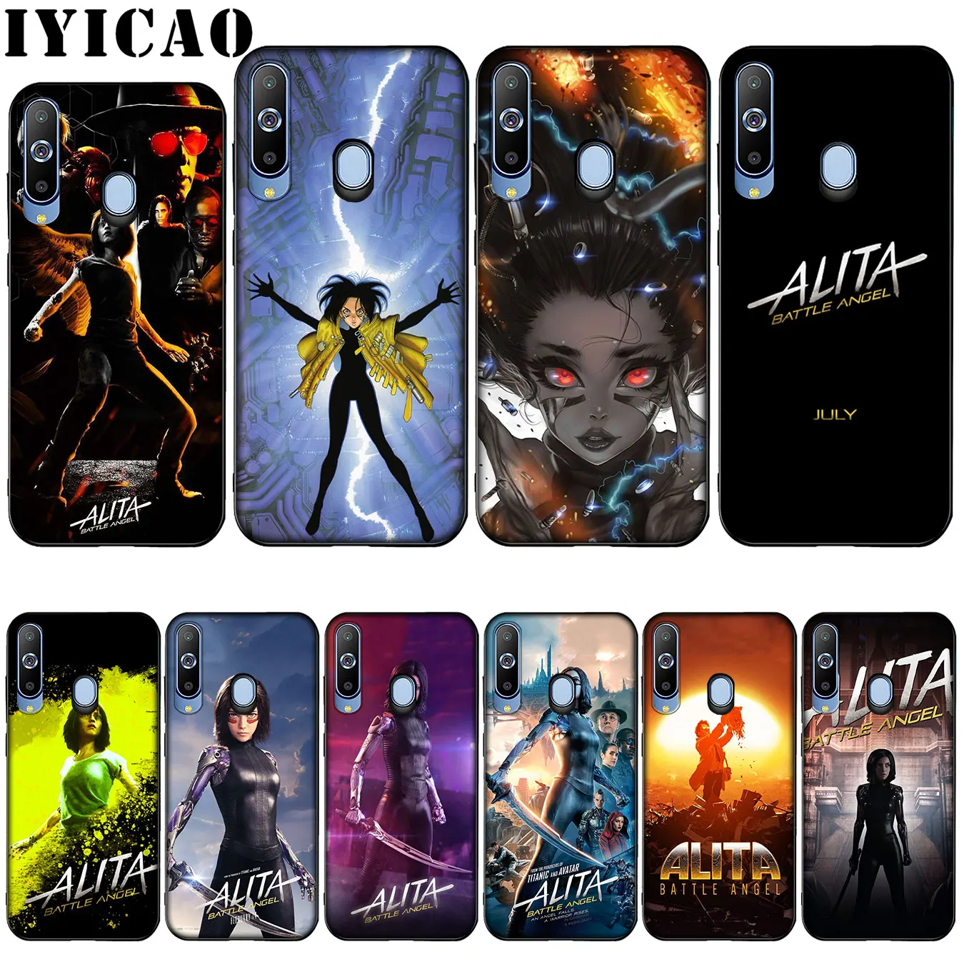 Iyicao Alita битва Ангел Силиконовый мягкий чехол для samsung Galaxy A10 A30 A40 A50 A70 M10 M20 M30 крышка