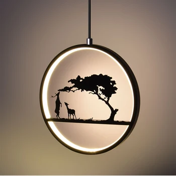 

Creative Painting Nordic pendant lamp lights chandelier lighting led hanglamp loft decor lamps light fixtures hanging lamp