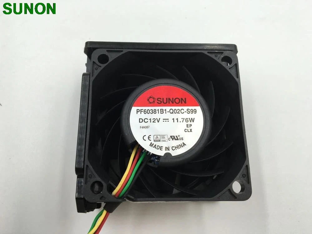 Оригинальный охлаждающий вентилятор SUNON PF60381B1-Q02C-S99 6038 12 В 11 76 Вт | Компьютеры и