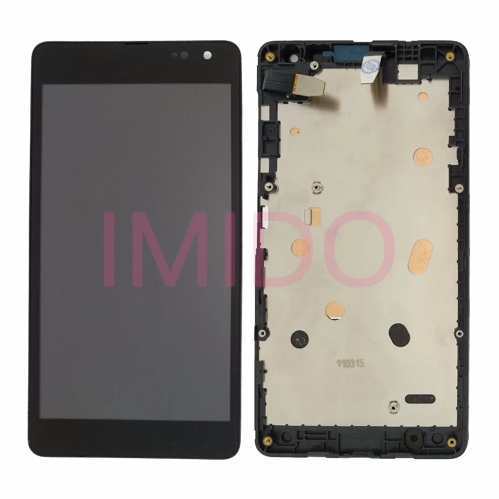 Для Nokia Lumia 535 RM-1090 версия 2S 2C ЖК-дисплей+ кодирующий преобразователь сенсорного экрана в сборе+ рамка запасные части