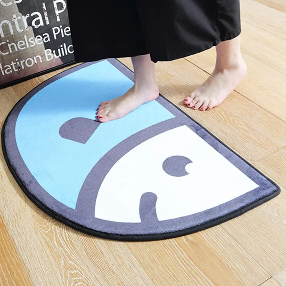 

Waterproof Cartoon Door Mat Semicircle shaped Mats Home Kitchen Bedroom Bathroom Door Anti-slip Water Absorbent Floor Mat