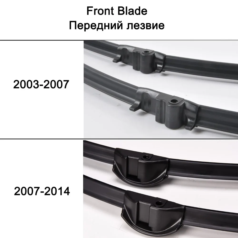 Oge Wiper Blades For VW Touareg 2003-2014 Windscreen Windshield Natural Rubber Car Accessories
