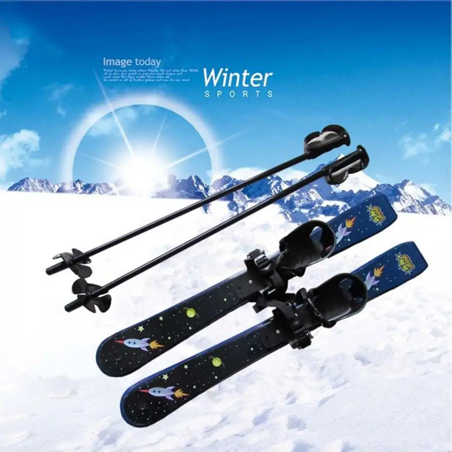Детский лыжный комплект для сноуборда, лыжная доска, STC, детские Сани с лыжным полюсом, 69 см, для мальчиков и девочек