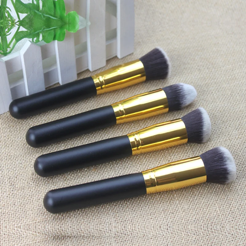 4Pcs/4 Colors High Quality Makeup brushes multi functional Face Foundation Powder Beauty