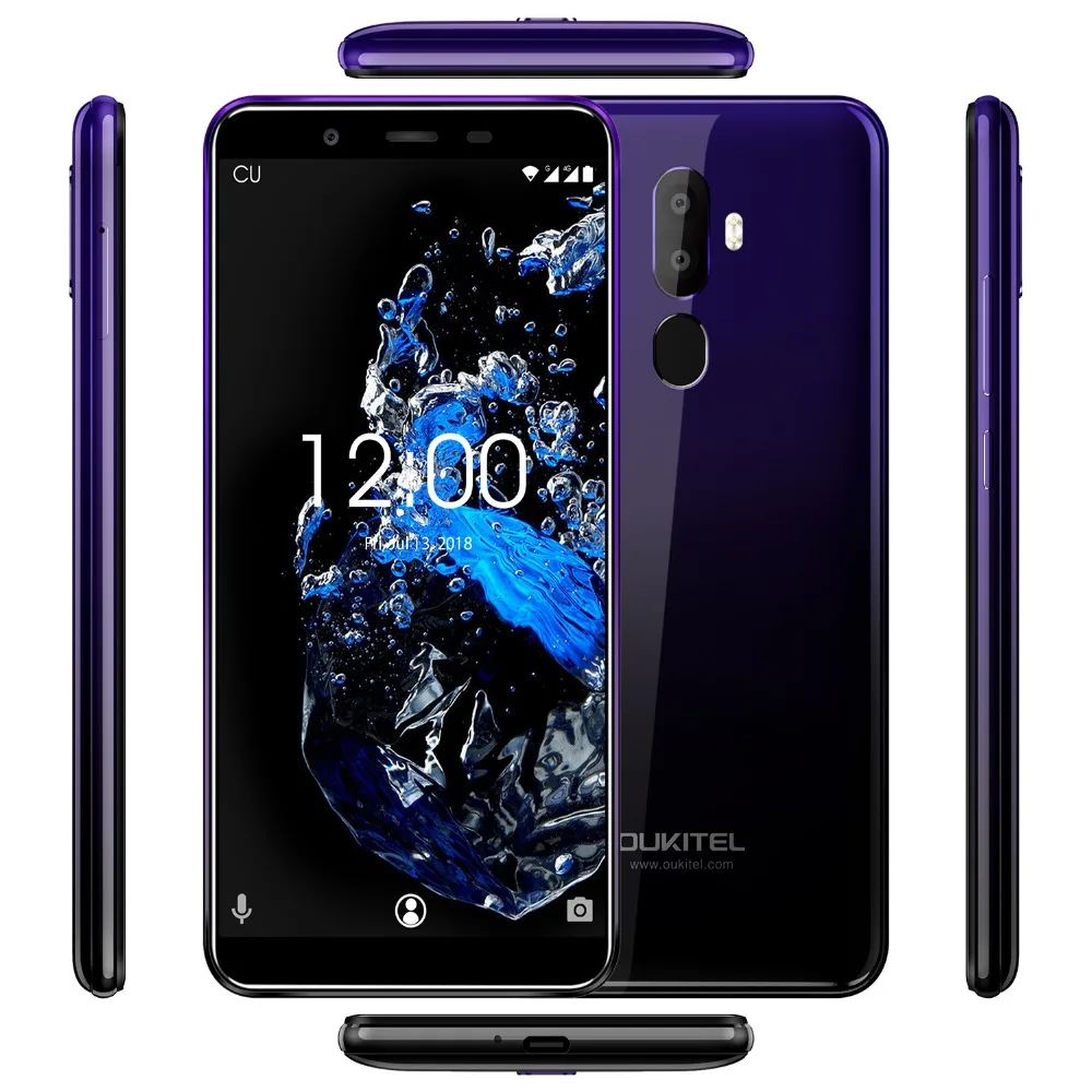 OUKITEL U25 Pro 5,5 "FHD 4G смартфон MT6750T Восьмиядерный 4 Гб ОЗУ 64 ГБ Android 8,1 13 МП Двойная камера gps отпечаток пальца мобильный телефон