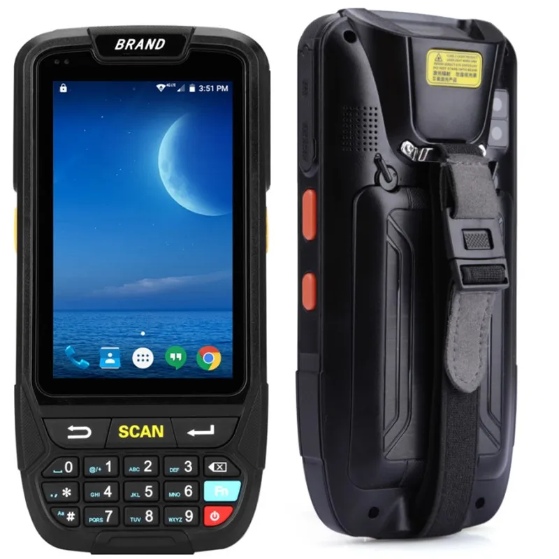 PDA ماسحة الصناعية IP65 وعرة مستودع 2D QR كود 1D ماسحة ضوئية بالليزر PDA يده ماسح باركود لأنظمة android محطة