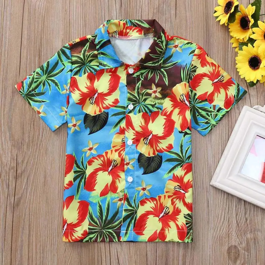 

New Arrival Summer Toddler Baby Kids Boys Coconut Print Tops T Shirt Outfits Casual Kids Clothes Popular Children's Costume Set